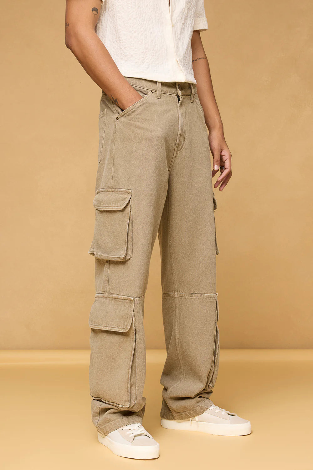 Stylish Camouflage Baggy Fit Utility Cargos