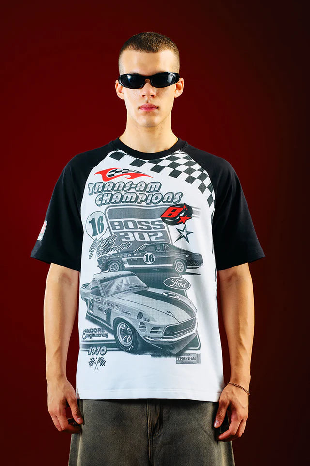 Men’s Casual 1970 Boss Oversized Streetwear T-shirt