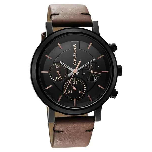 Classic Black Dial Watch for Men with Sleek Modern Design