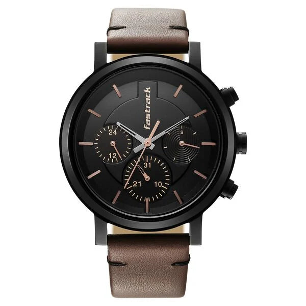 Classic Black Dial Watch for Men with Sleek Modern Design