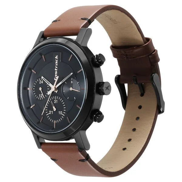 Classic Black Dial Watch for Men with Sleek Modern Design