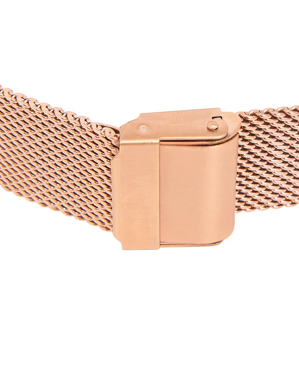 Modern Chevron Face Watch with Refined Stainless Steel Mesh Strap