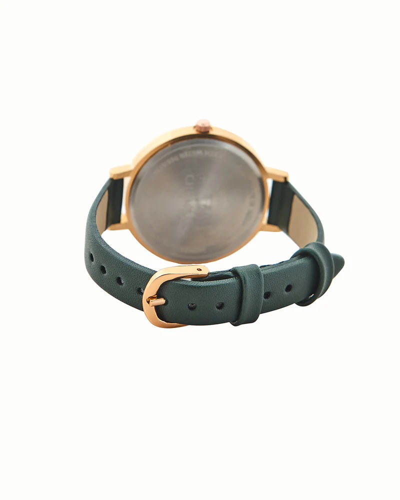 Trendy Leather Strap Watch and Bracelet Combo for Everyday Style