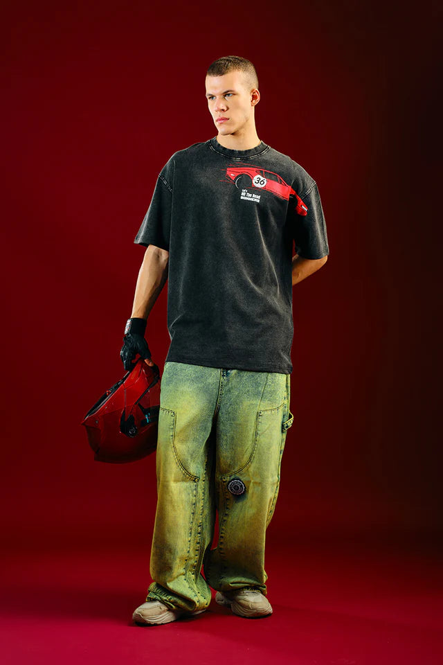 Trendy Asphalt Legend Oversized Loose Fit Tee for Everyday Wear