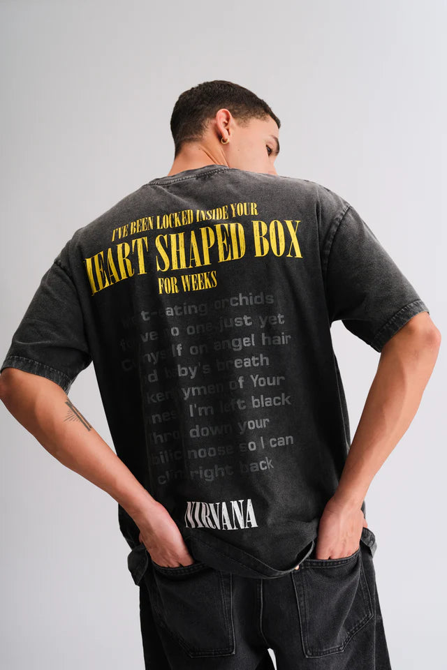 Men’s Black Nirvana Oversized Casual T-shirt