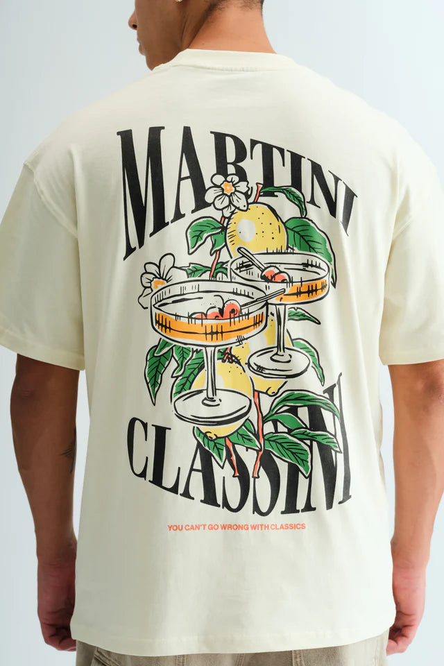 Classic Martini Oversized Tee for Men – Relaxed Fit