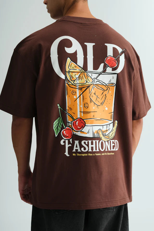 Old Fashioned Oversized Tee for Men – Relaxed Fit