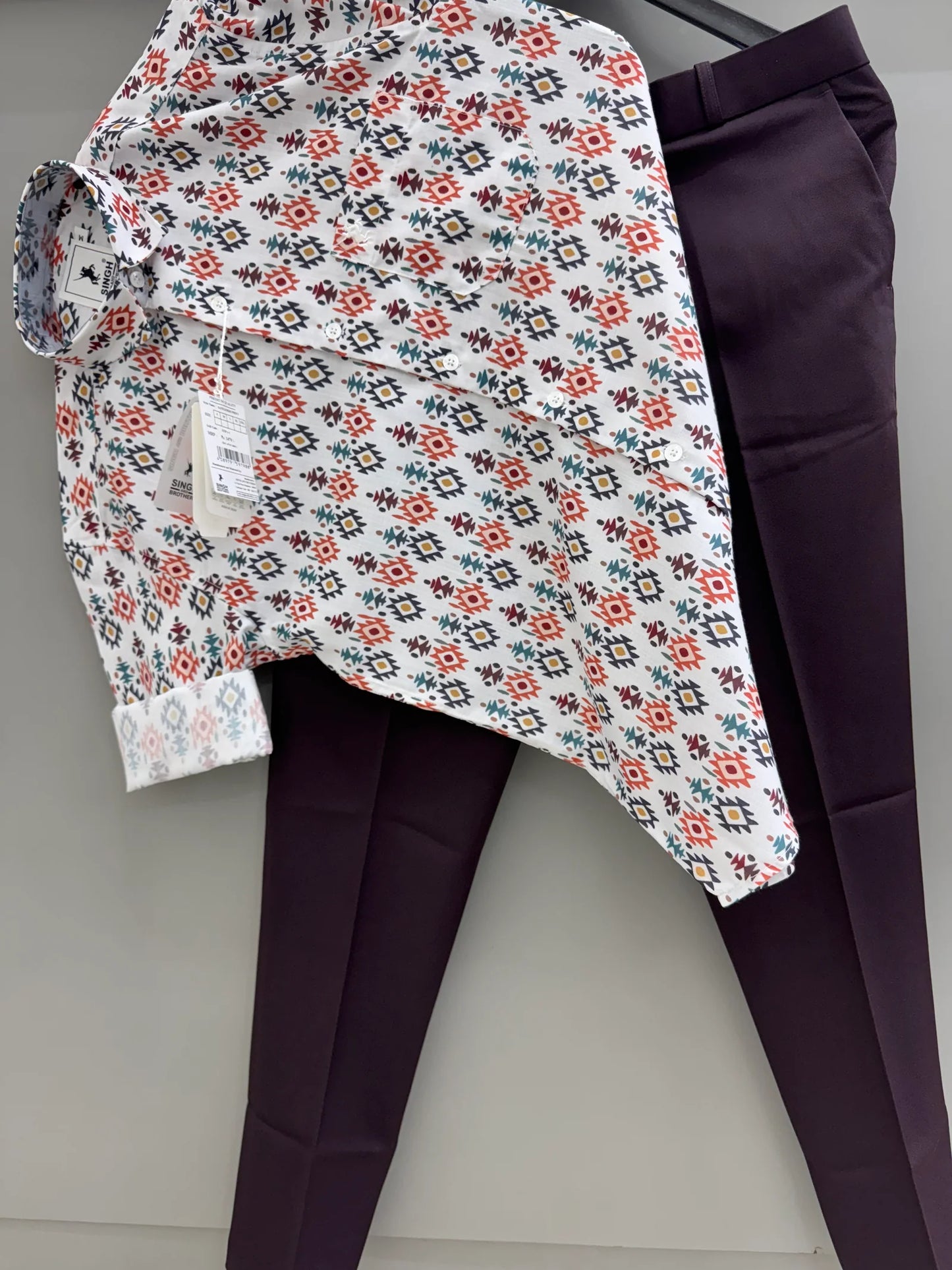 Stylish Men’s Printed Shirt with Pant Combo