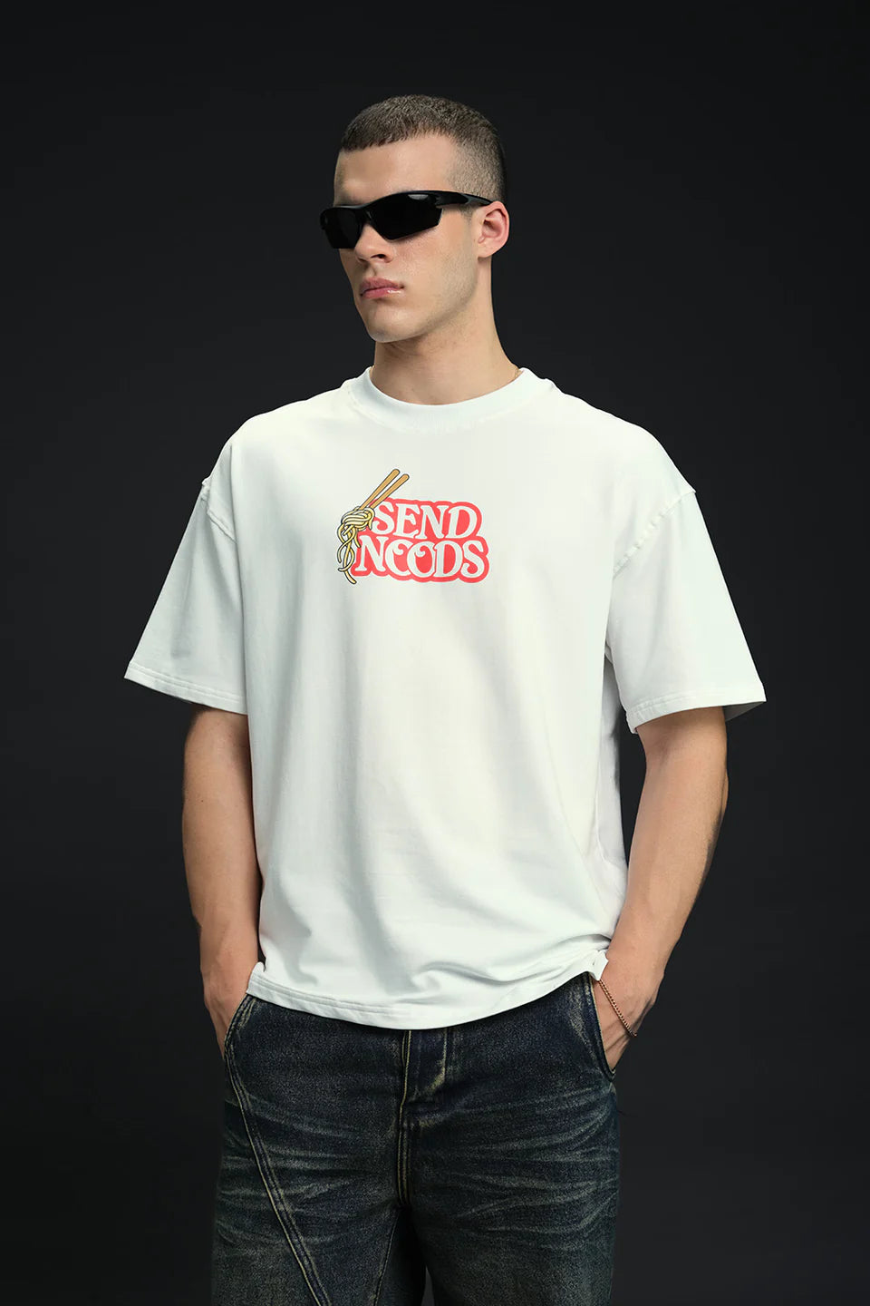 Lowkey Slurpin Oversized T-shirt For Men