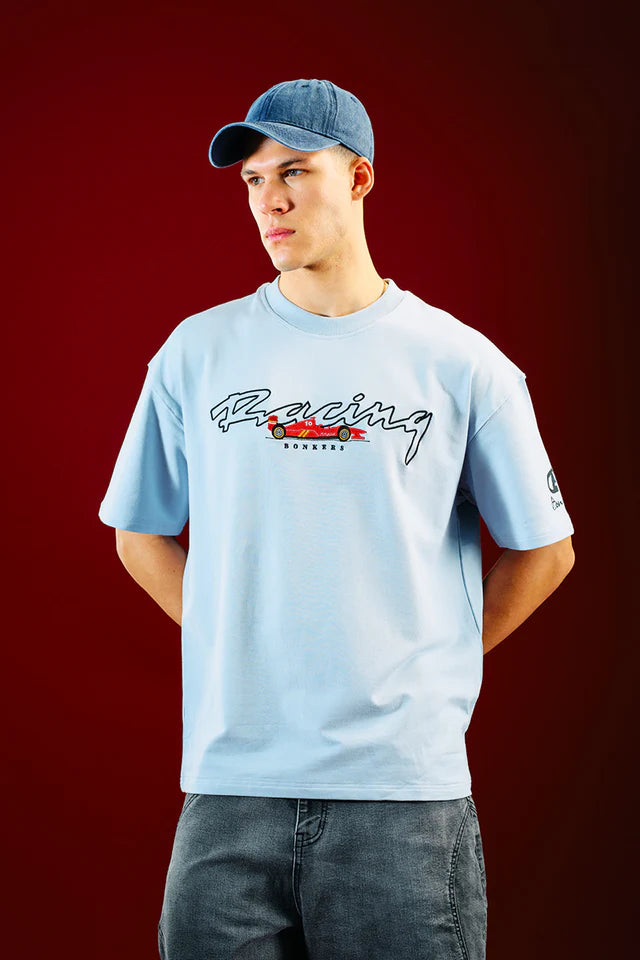 Stylish Race Pit Stop Baggy Fit T-shirt