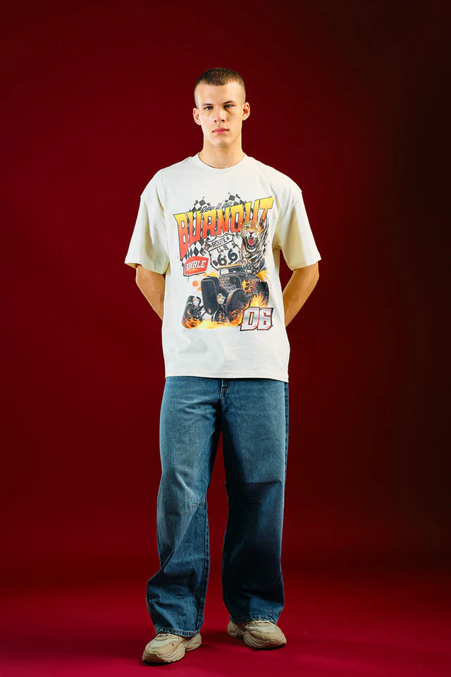 Men’s Casual Rev It Up Oversized Streetwear T-shirt