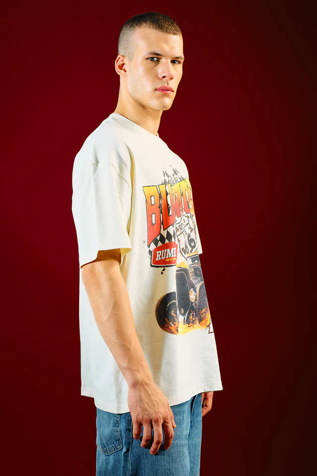 Men’s Casual Rev It Up Oversized Streetwear T-shirt