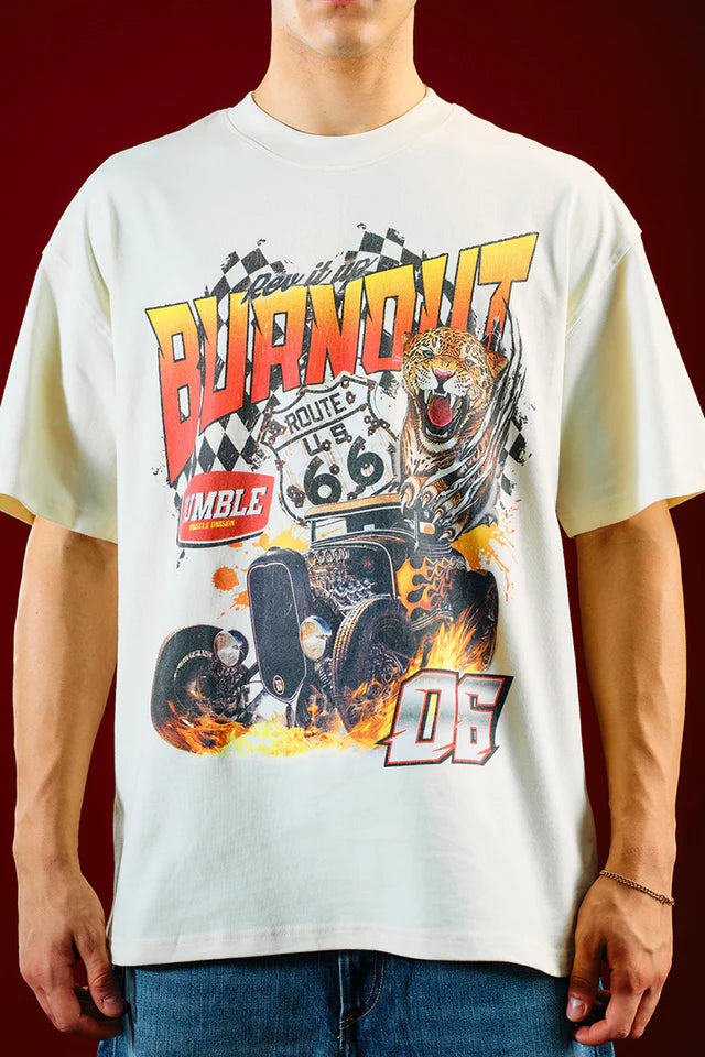Men’s Casual Rev It Up Oversized Streetwear T-shirt
