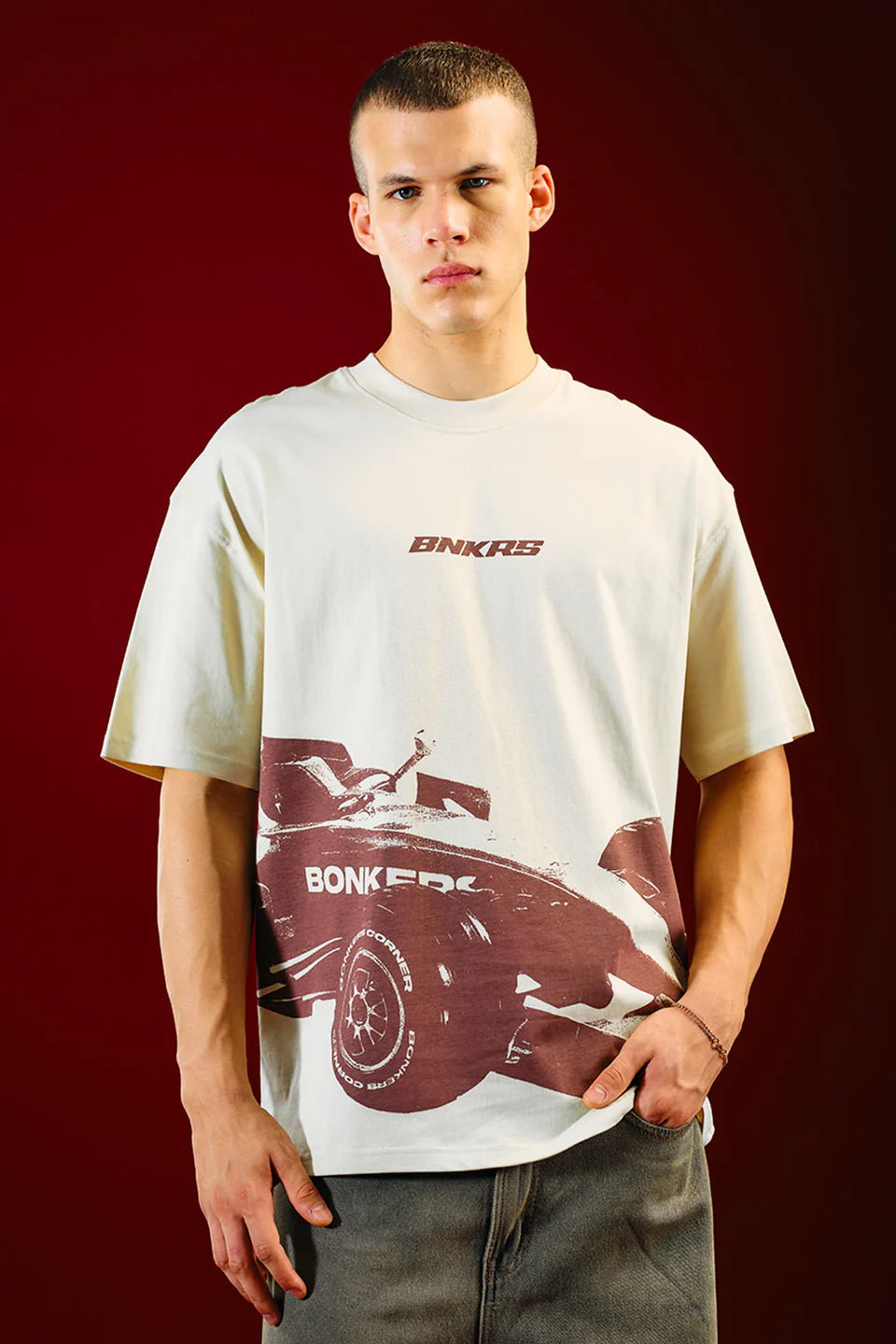 Men’s Casual Slipstream Oversized Streetwear T-shirt
