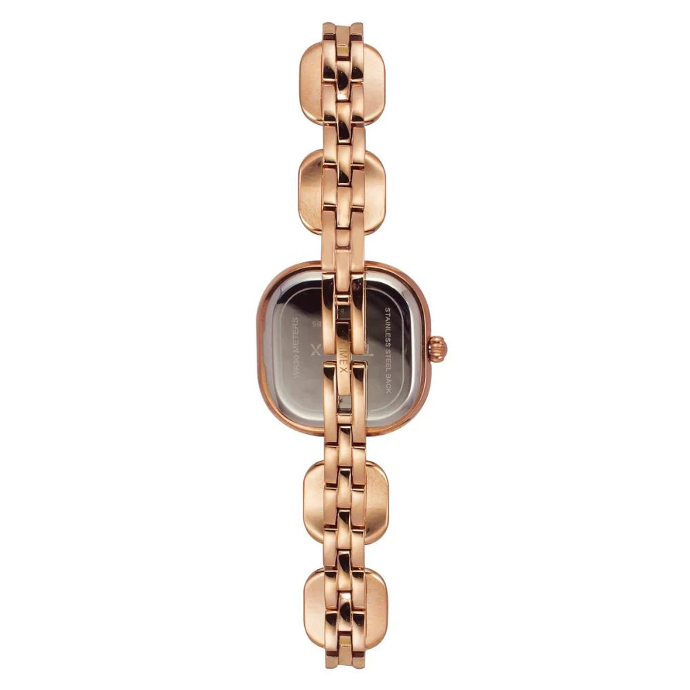 Refined Women’s Off White Square Analog Wristwatch