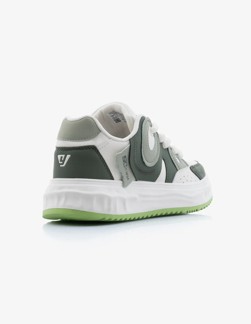 Women's Forest Green Low-Top Designer Sneakers