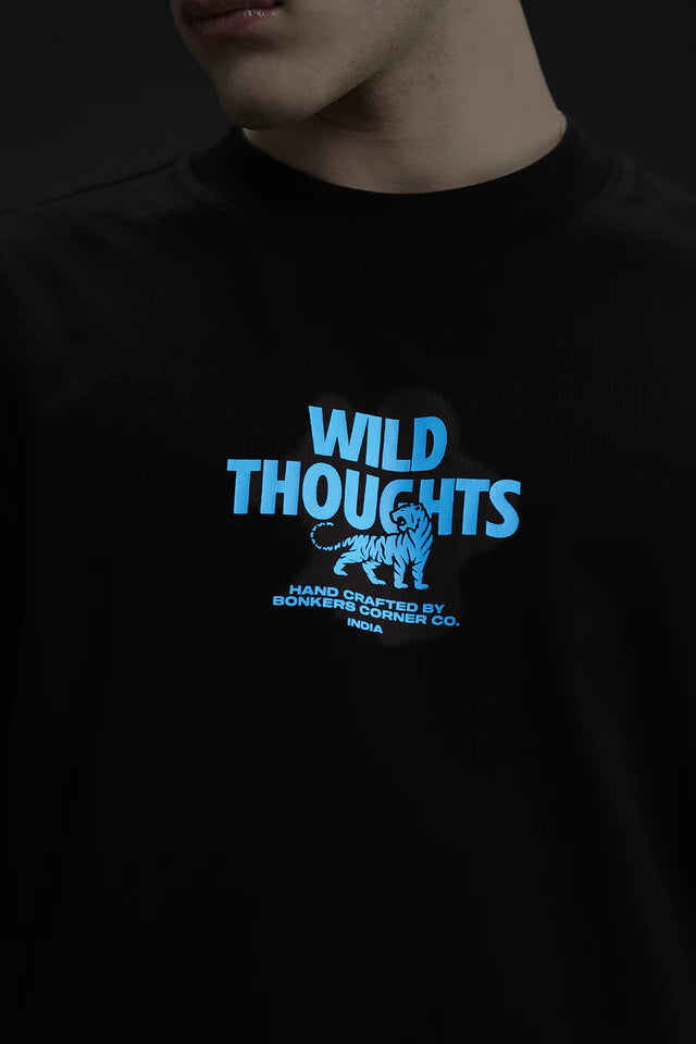 Wild Thoughts Oversized Graphic T-shirt for Men