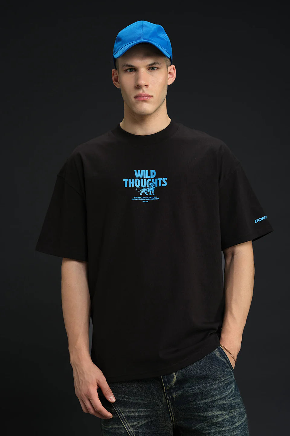 Wild Thoughts Oversized Graphic T-shirt for Men