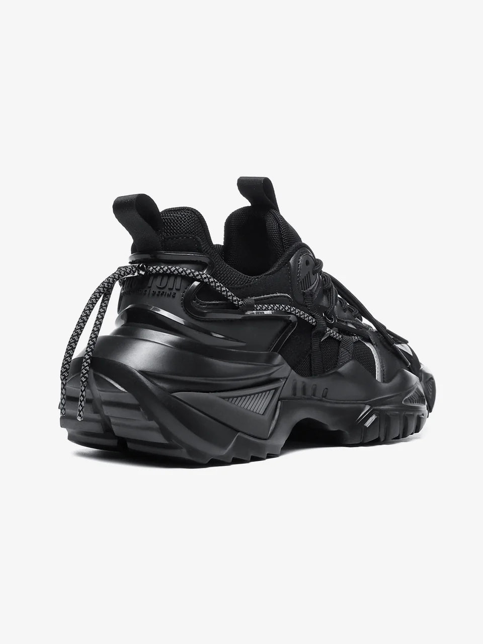 Black High Heel Funky Designer Low Top Sneakers