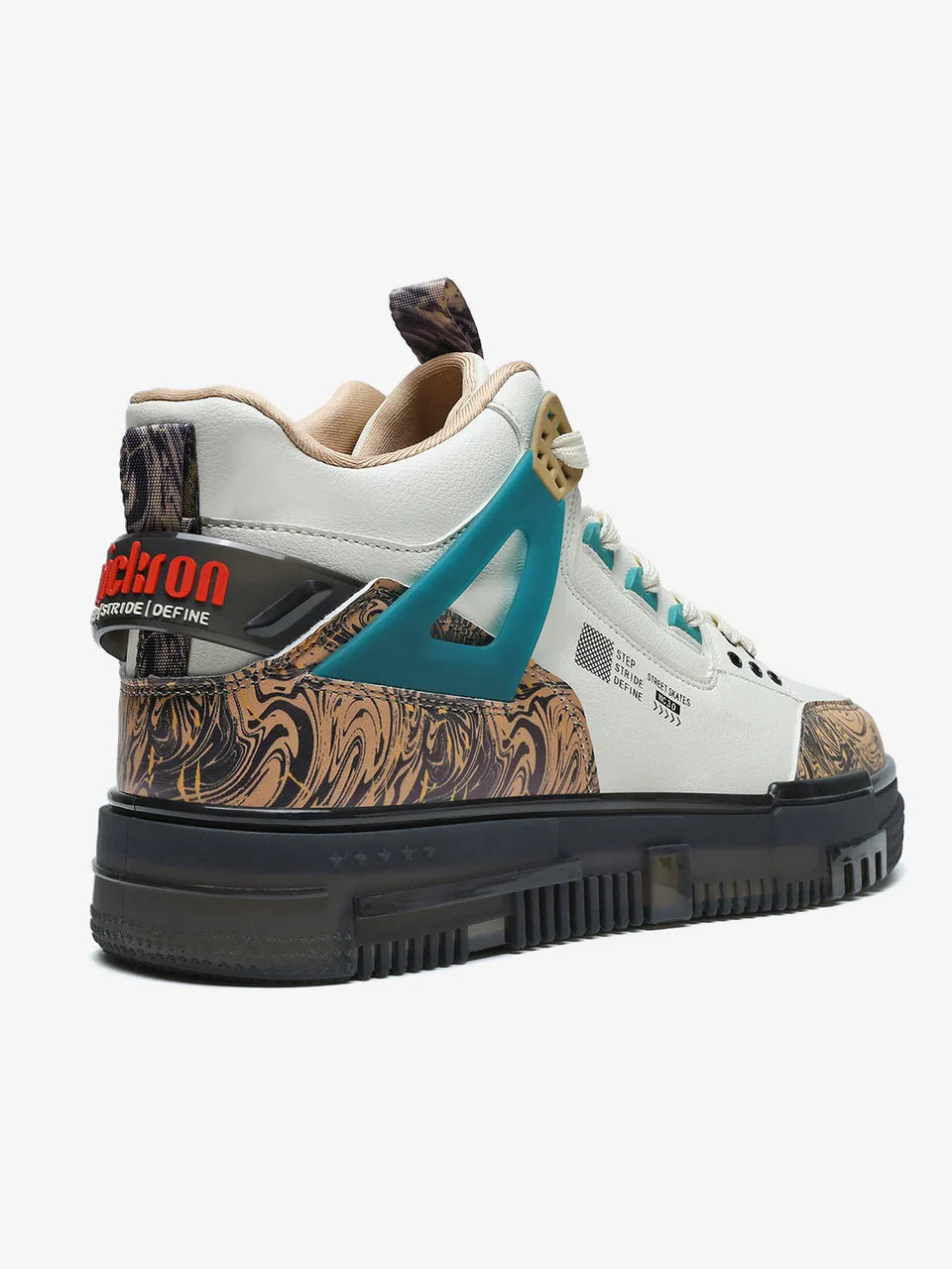 Beige Mid Top Premium Flat Sole Sneakers For Men