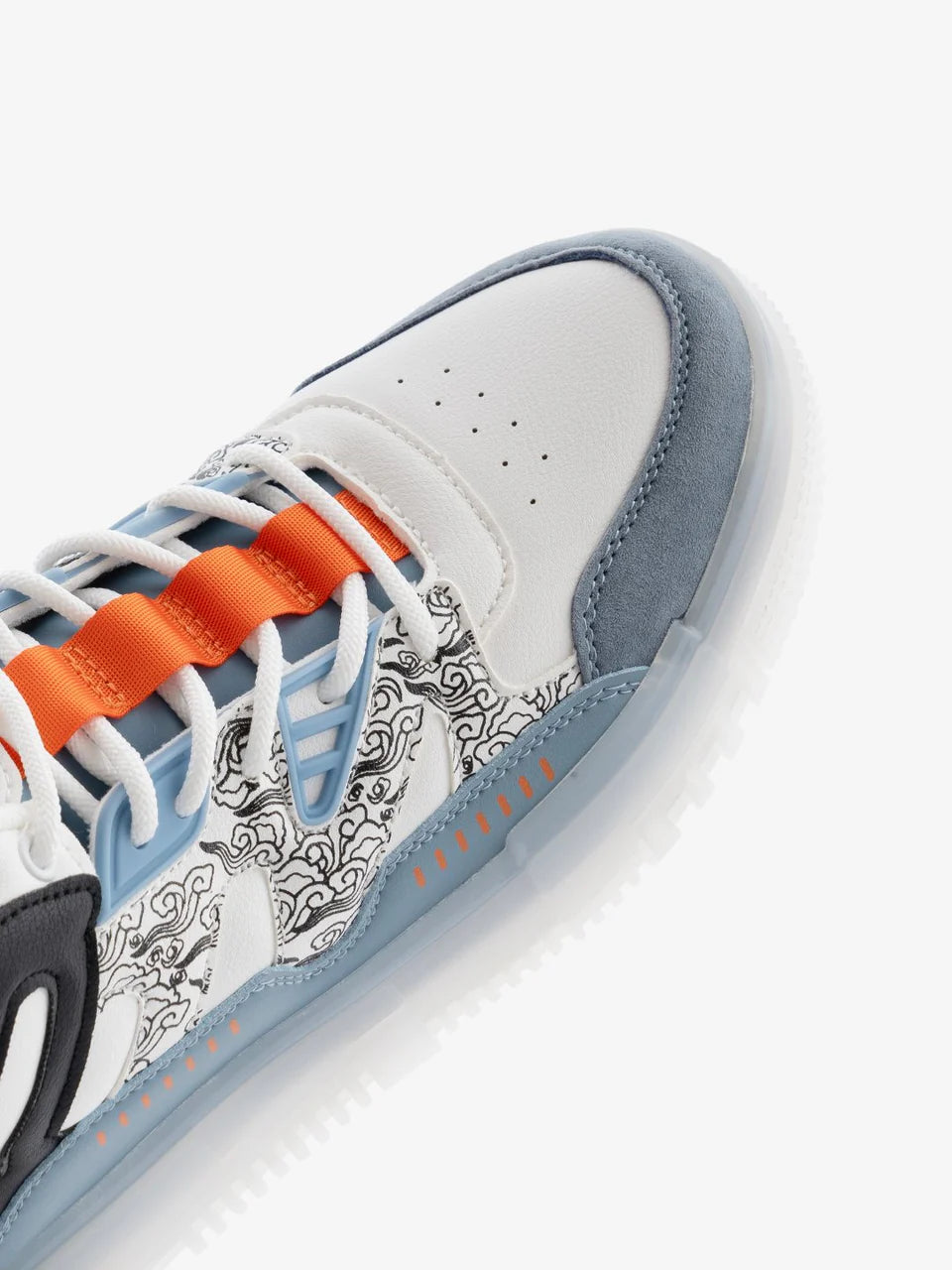 Blue Mid Top Premium Flat Sole Sneakers