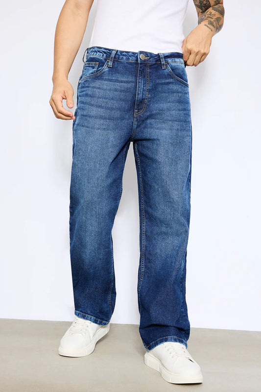 Trendy Blue Straight Everyday Jeans for Men