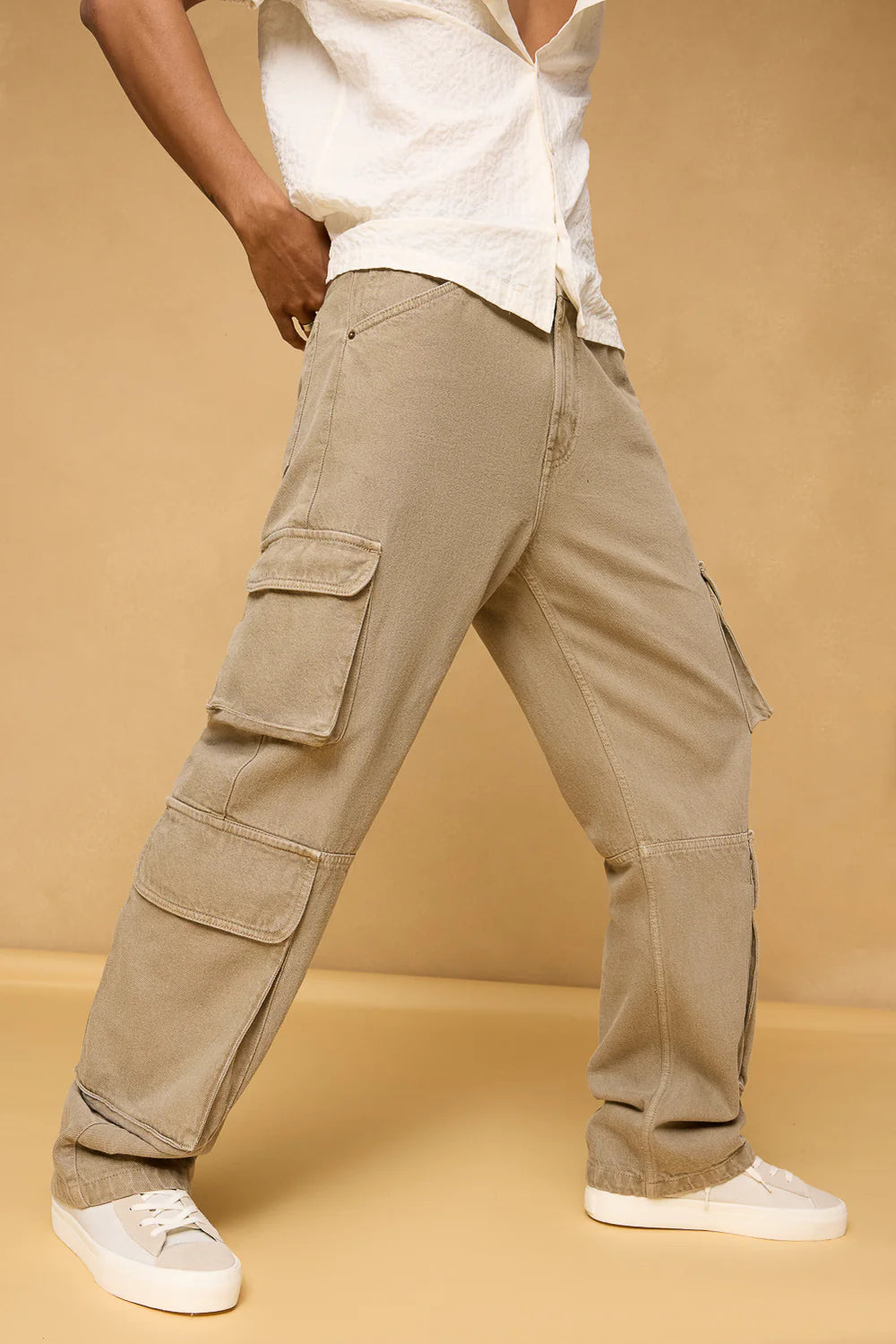 Stylish Camouflage Baggy Fit Utility Cargos