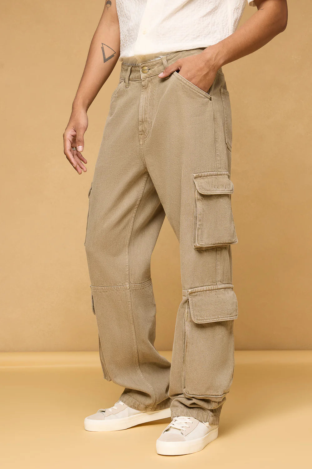 Stylish Camouflage Baggy Fit Utility Cargos