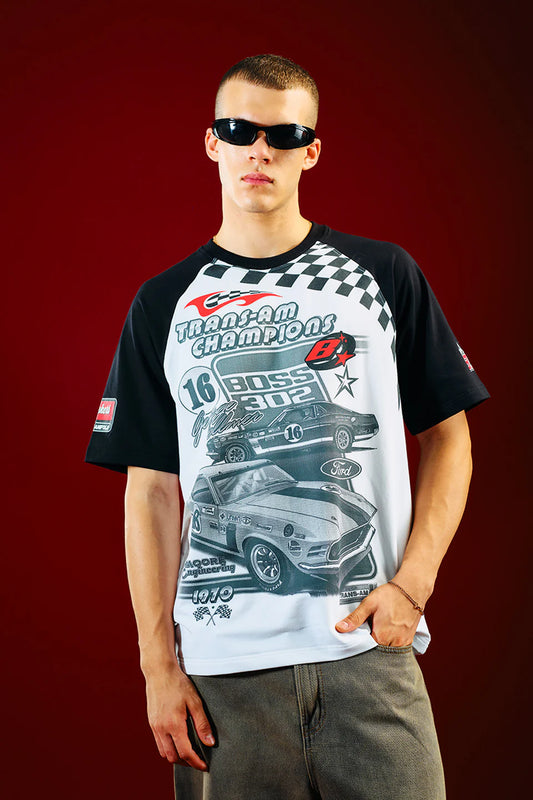 Men’s Casual 1970 Boss Oversized Streetwear T-shirt