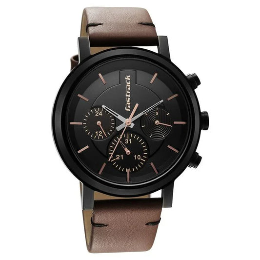 Classic Black Dial Watch for Men with Sleek Modern Design