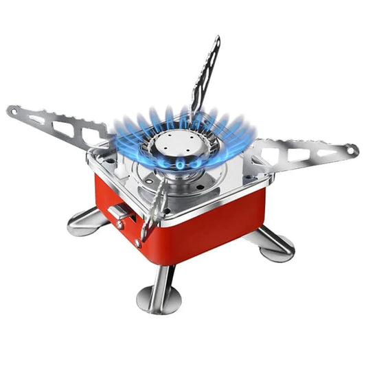 Lightweight Portable Butane Stove Foldable and Windproof for Outdoor Cooking, Camping, and Adventure Trips