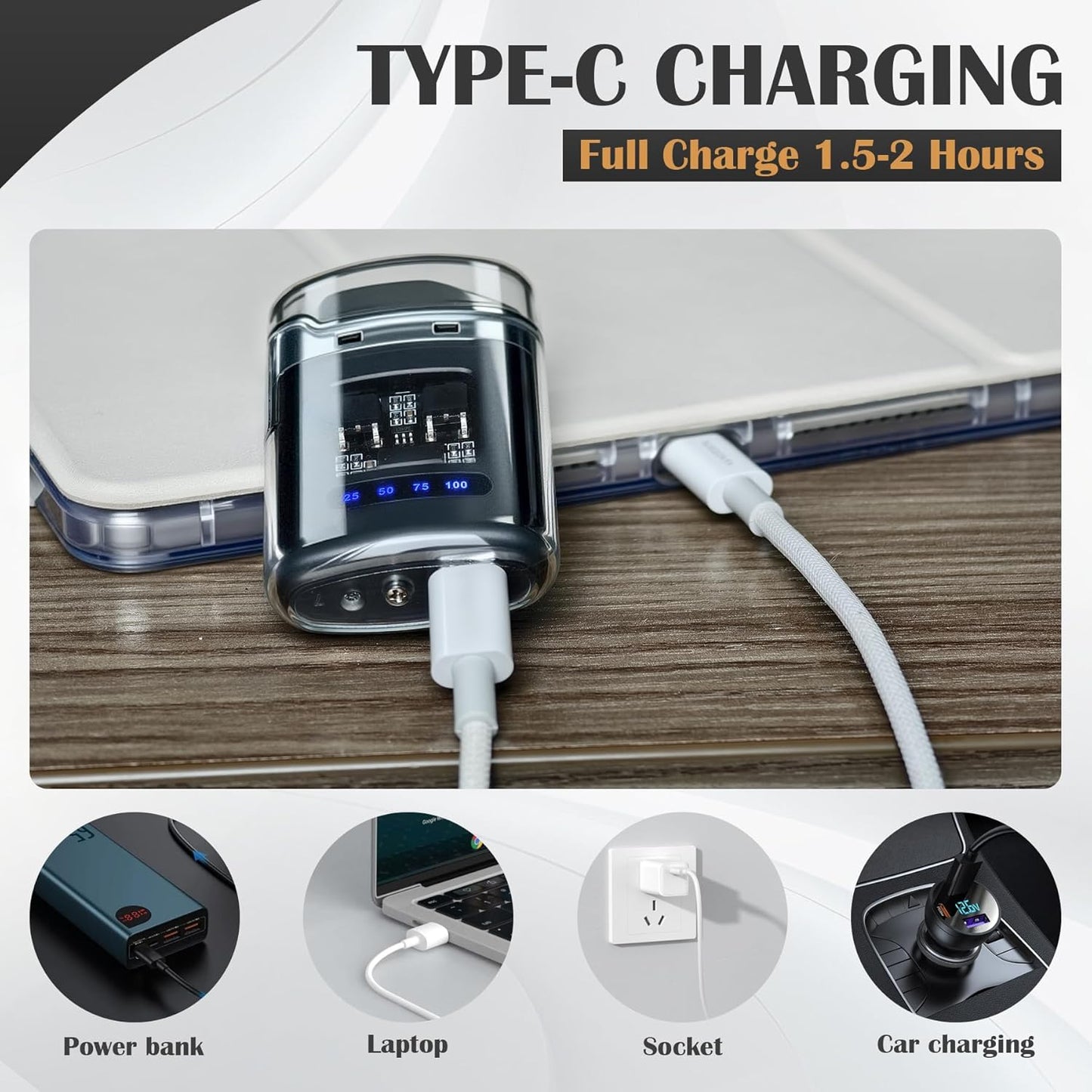 USB Rechargeable Electric Lighter with Windproof Plasma Flame for Hiking Camping and Emergency Gear