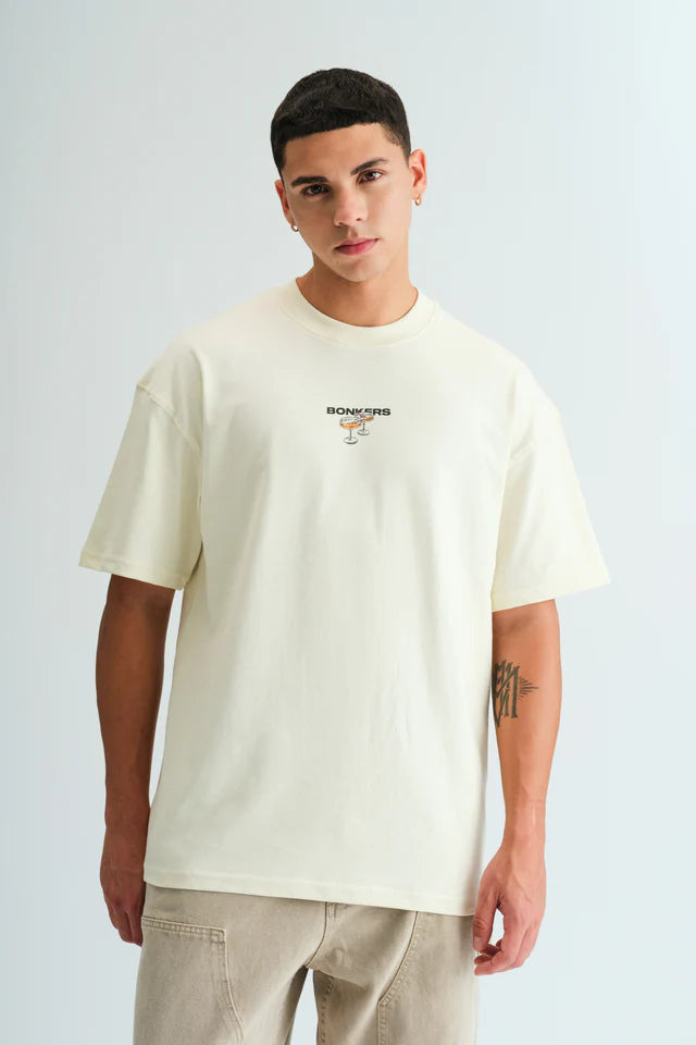 Classic Martini Oversized Tee for Men – Relaxed Fit