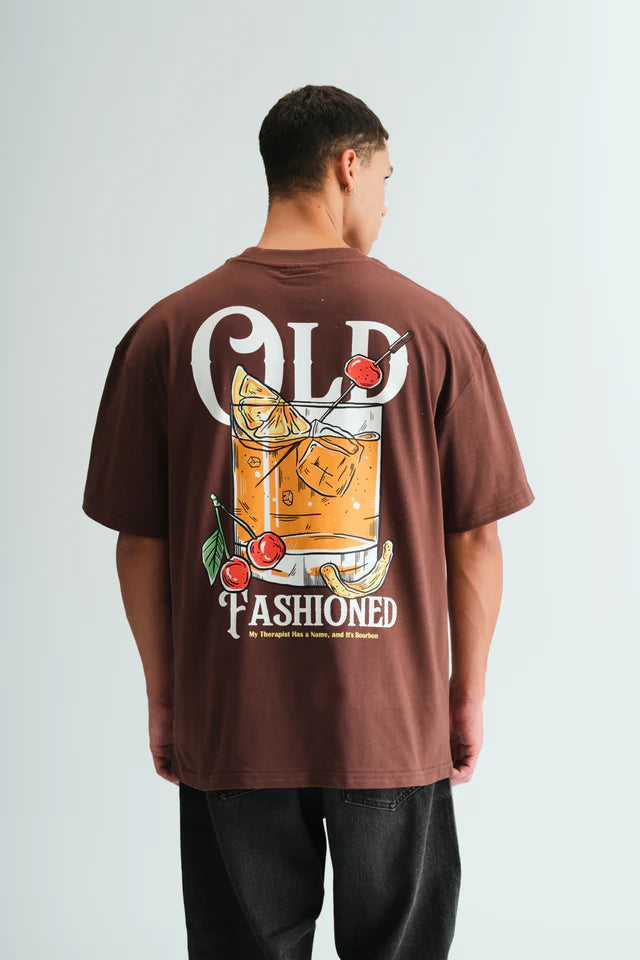 Old Fashioned Oversized Tee for Men – Relaxed Fit