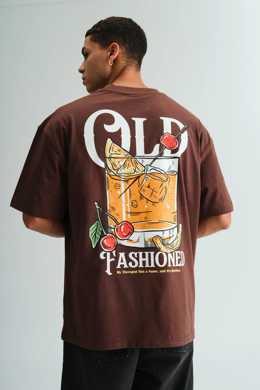 Old Fashioned Oversized Tee for Men – Relaxed Fit