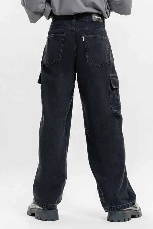 Classic Coal Cut Men’s Baggy Straight Cargo Fit Jeans