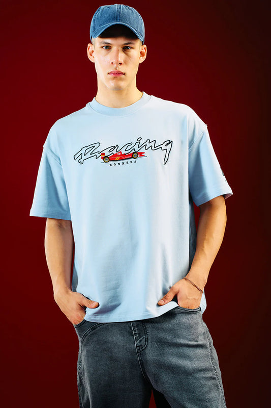 Stylish Race Pit Stop Baggy Fit T-shirt