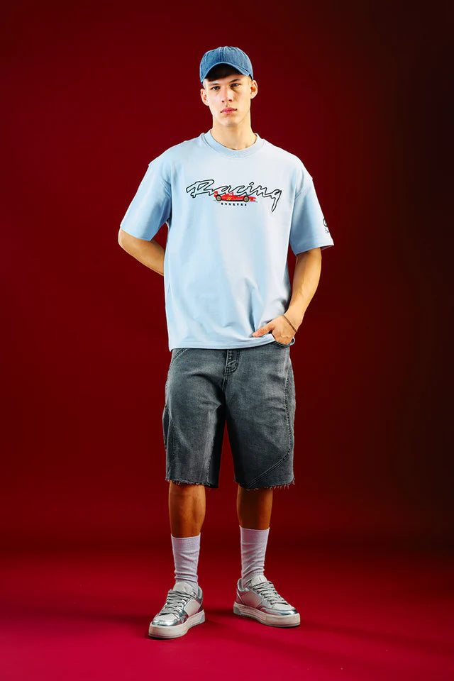 Stylish Race Pit Stop Baggy Fit T-shirt