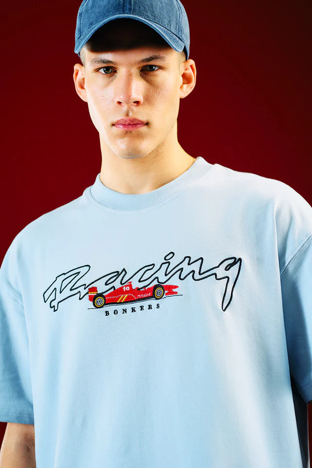 Stylish Race Pit Stop Baggy Fit T-shirt
