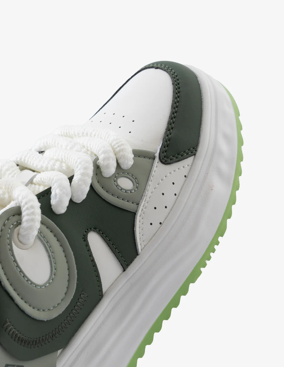 Women's Forest Green Low-Top Designer Sneakers