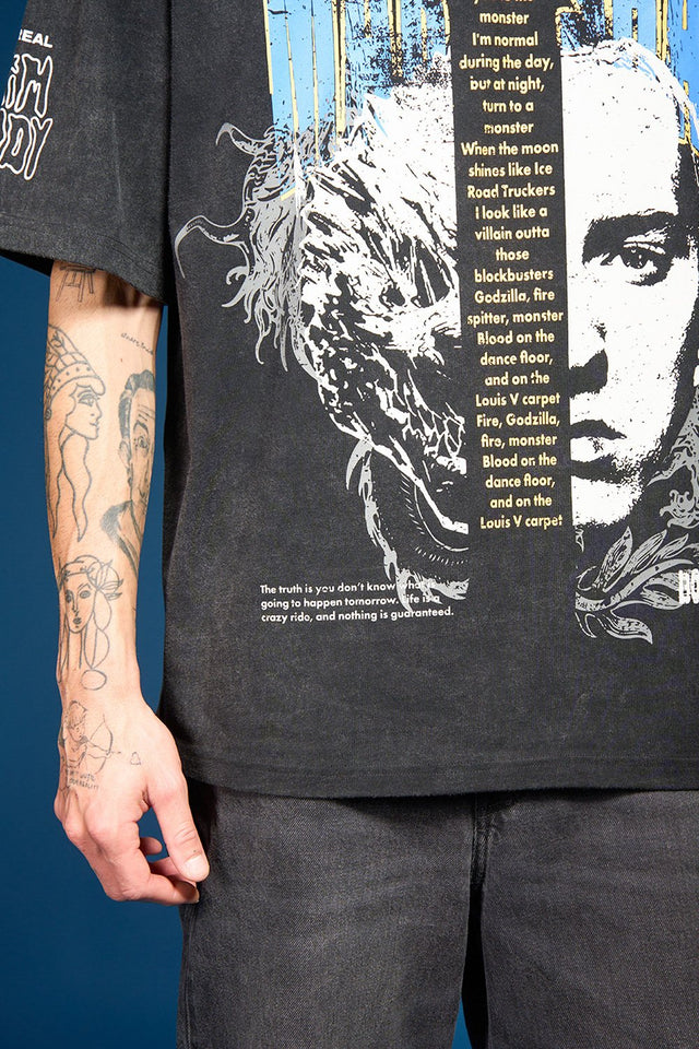 Men’s Casual Slim Shady Oversized Streetwear T-shirt