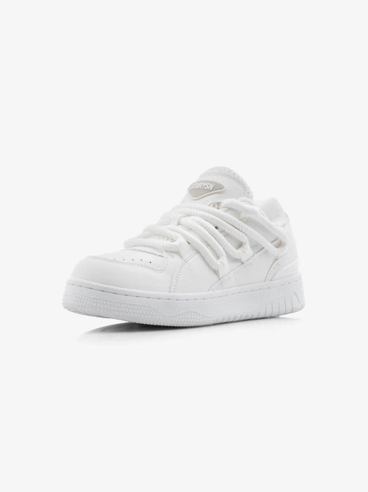 White Flat Low Top Classy Women’s Sneaker