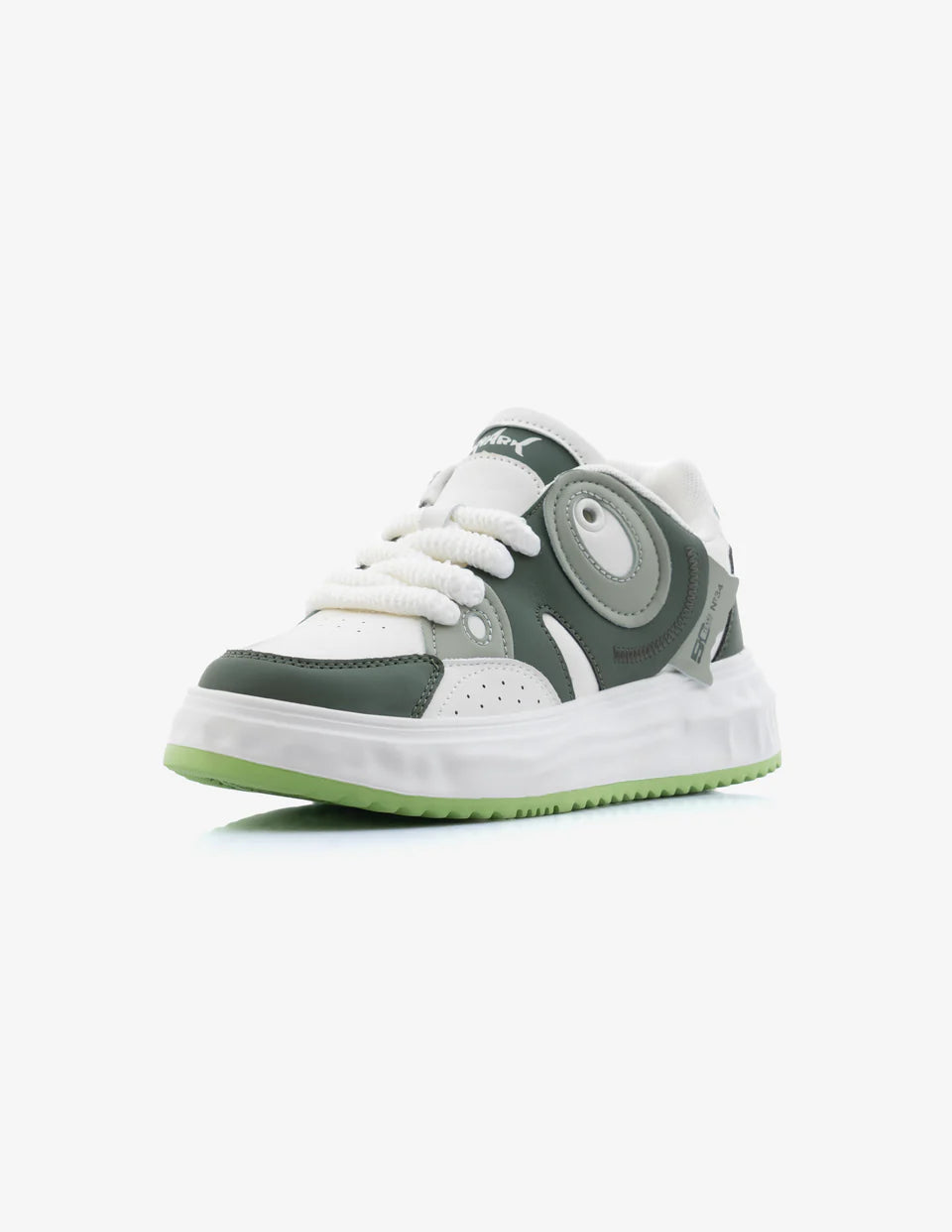 Women's Forest Green Low-Top Designer Sneakers