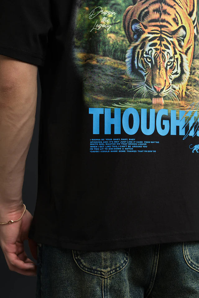 Wild Thoughts Oversized Graphic T-shirt for Men