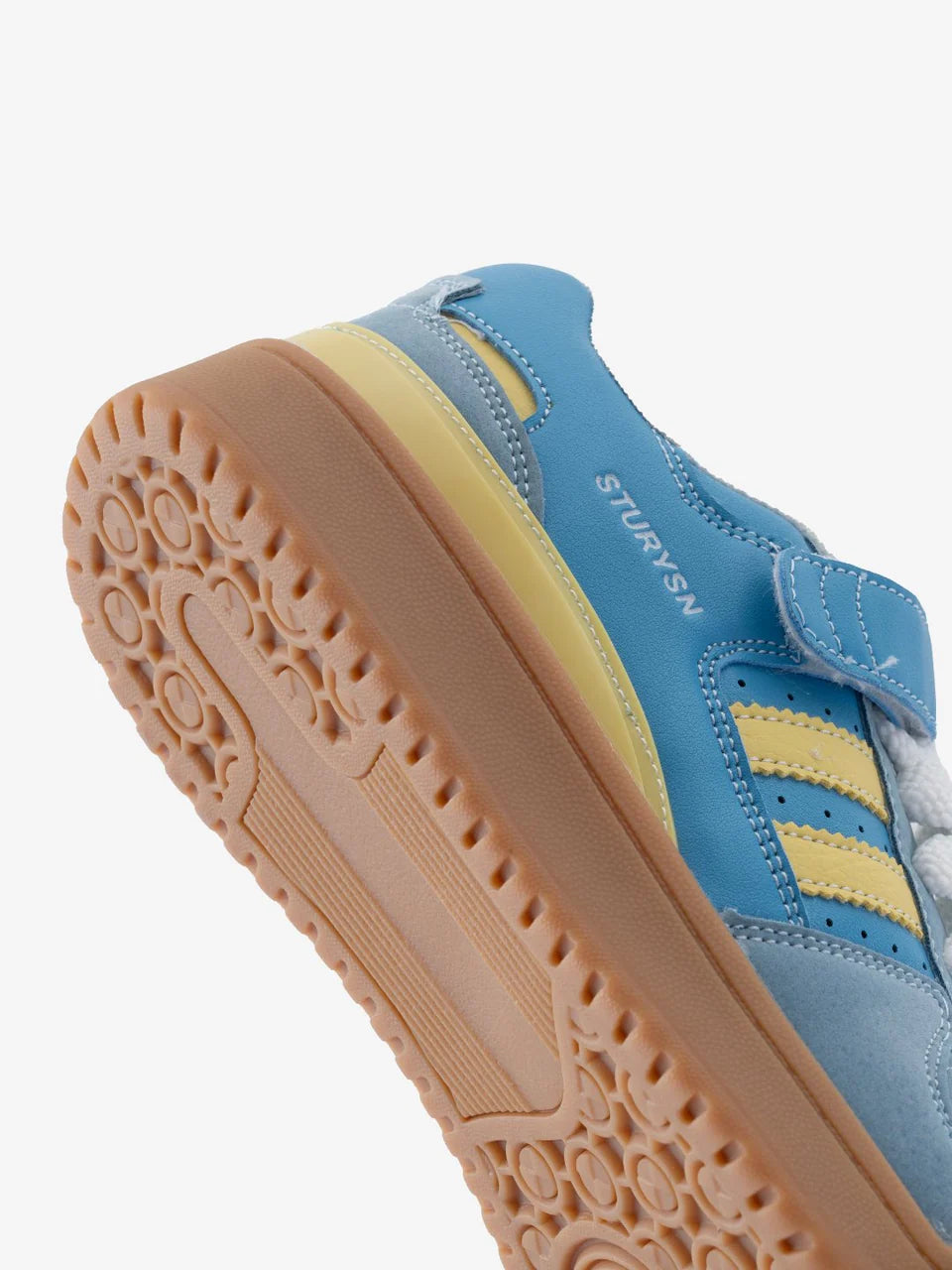 Blue-Yellow Street Style Flat Sole Sneakers