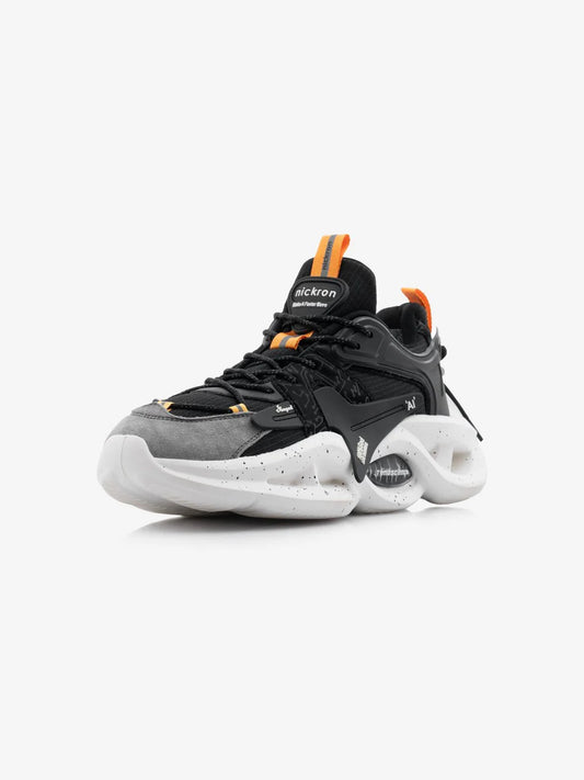 Black Chunky Sole Designer Premium Sneakers