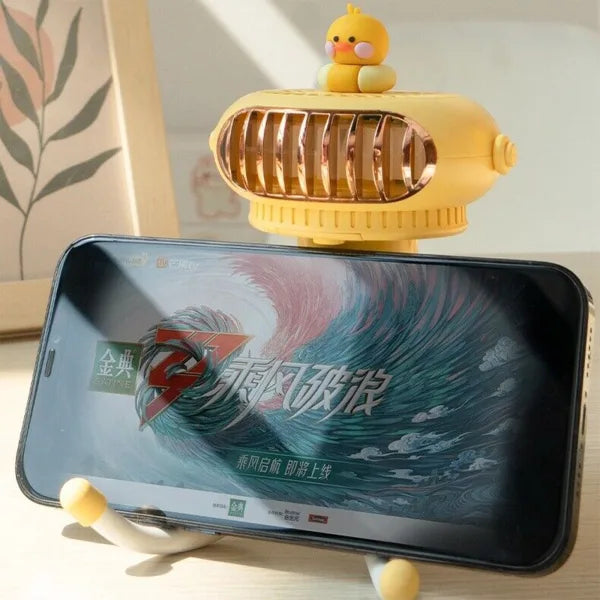 Portable USB Powered Flexible Tripod Fan with LED Night Light Assorted Single Unit