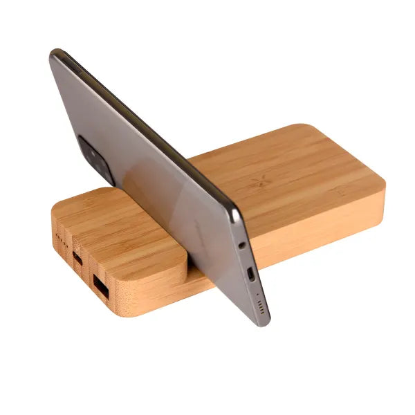 Portable Wireless Powerbank with Phone Holder Single Device for On-the-Go Charging