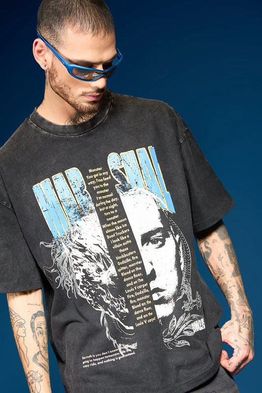 Men’s Casual Slim Shady Oversized Streetwear T-shirt